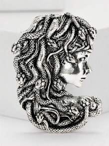 1 Stück vintage kreative Medusa Kopf Brosche, personalisierter Kleidungsschmuck Brosche für Schule
