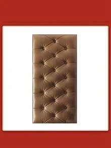 4片装3D立体自粘XPE泡沫墙纸，防水防潮仿皮纹理，床头防撞软垫墙贴，可重复使用和裁剪，适用于卧室和客厅墙面装饰，隔音加厚墙面，家居装饰墙纸 - 彩色 - 查看 14