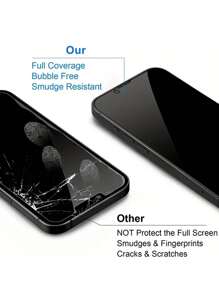 Set de 3 protectores de pantalla de vidrio templado con privacidad, compatibles con Apple 16 Pro Max, 15 Pro Max, 15 Pro, 14 Pro Max, 13, 12, 11, película protectora antiespía de pantalla completa, regalo de cumpleaños, familia y amigos, accesorios para teléfono