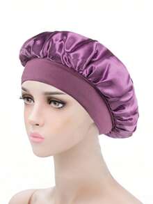 1pc Reusable Large Women Shower Cap, Elastic Adjustable Shower Hat For Long Hair - Shower Cap - View 8