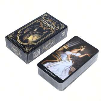 1 pieza - Desbloquea los misterios del futuro con 78 cartas de tarot steampunk