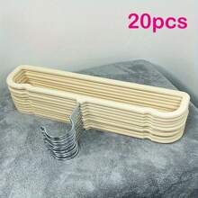 20/10/5/1 Stück Samt Hosenbügel, Samt Hosen Bügel mit 360° schwenkbaren Haken, platzsparender Kleiderschrank Organizer, rutschfeste Beschichtung, Multifunktional für Jeans, Schals, BHs und Handtücher