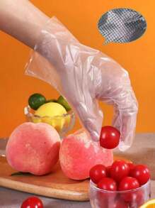 50 pièces, 200 pièces, 500 pièces Gants jetables portables emballés individuellement, épaississement pour la restauration, la beauté et les plats à emporter, gants jetables emballés individuellement, film plastique pour la cuisine et la maison, restauration, épaississement, nécessaire pour la restauration hôtelière et le tourisme (offres spéciales, modèles neufs et anciens, livraison aléatoire)