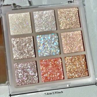 K'APEINE 9 色闪亮眼影盘 - 适合日常妆容