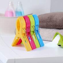 4pcs/8pcs Windproof Plastic Clothes Drying Clip, Multifunctional Anti Slip Clothes Drying Clip