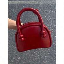 Small Handbag New Style High Quality Simple Cute Shoulder Bag Red Wedding Bag - Red - View 4