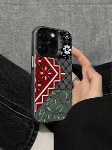 头巾图案哑光防震手机壳，兼容 16 15 14 13 12 11 Pro Max X XR XS Max 8 12 Plus / Galaxy A03 A05 A05S A12 A14 A15 A32 4G 5G A35 A52/A52s 5G，防水防摔防刮，国际版，非国内版 - 灰色 - 查看 2