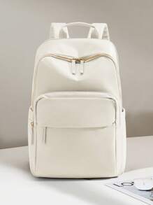 Mochila para Laptop de Lazer, Cabe Notebook de 14 Polegadas, Mochila Escolar de Grande Capacidade para Estudantes do Ensino Médio e Fundamental, Mochila para Computador com Alça de Ombro Flexível, Mochila Escolar à Prova d'Água, Mochila de Viagem Casual com Múltiplas Camadas, Mochila à Prova d'Água para Viagem Meninos e Meninas, Mochila Casual Leve, Pasta Escolar para o Ensino Fundamental, Mochilas Escolares para Adolescentes Meninos e Meninas Estudantes, Opção de 4 Cores