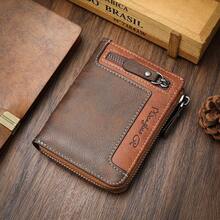 1 Piece New Retro Multi-Function Zipper Wallet, Fashion Men's Billfold, Youth Student Versatile Card Holder, Great Gift For Young Men For Men Wallet Mini Wallet Purse Wallet Men Wallet Leather Small Wallet - Mocha Brown - View 6