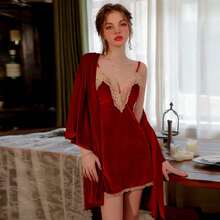 Bathrobe Summer Wedding Home Bathroom Decor - Rose Gold/M - View 7