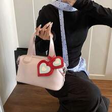 Women's Bag, Simple Shoulder Bag - Blue - View 3