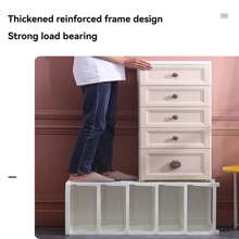 7/6/5/4/3-Layer Drawer Style Storage Cabinet, Large Capacity, Simple Decoration, Easy Installation, Suitable For Home, Living Room, Dining Room, Bedroom, Bathroom, Kitchen - Can Be Used To Organize Clothes, Cosmetics, Jewelry, Bags, Snacks