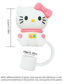 Sanrio 1 pezzo Coperchio in silicone kawaii a forma di personaggi della serie Sanrio Hello Kitty, My Melody, Kuromi, Cinnamoroll per tazze e bicchieri con cannucce, accessori, articoli per la scuola
