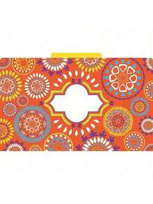 Legal-Size Designer File Folders, Moroccan, Multicolor, Replace Bland And Boring With Bright And Beautiful Legal File Folders, 1/3 Cut Tabs, 9 Folders In Pkg, 3 Each Of 3 Designs (2501) - Moroccan - View 4