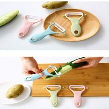 Pelador de estilo nórdico, accesorio de cocina - Cuchillo pelador cerámico multifunción para verduras y frutas, pelador de frutas y verduras