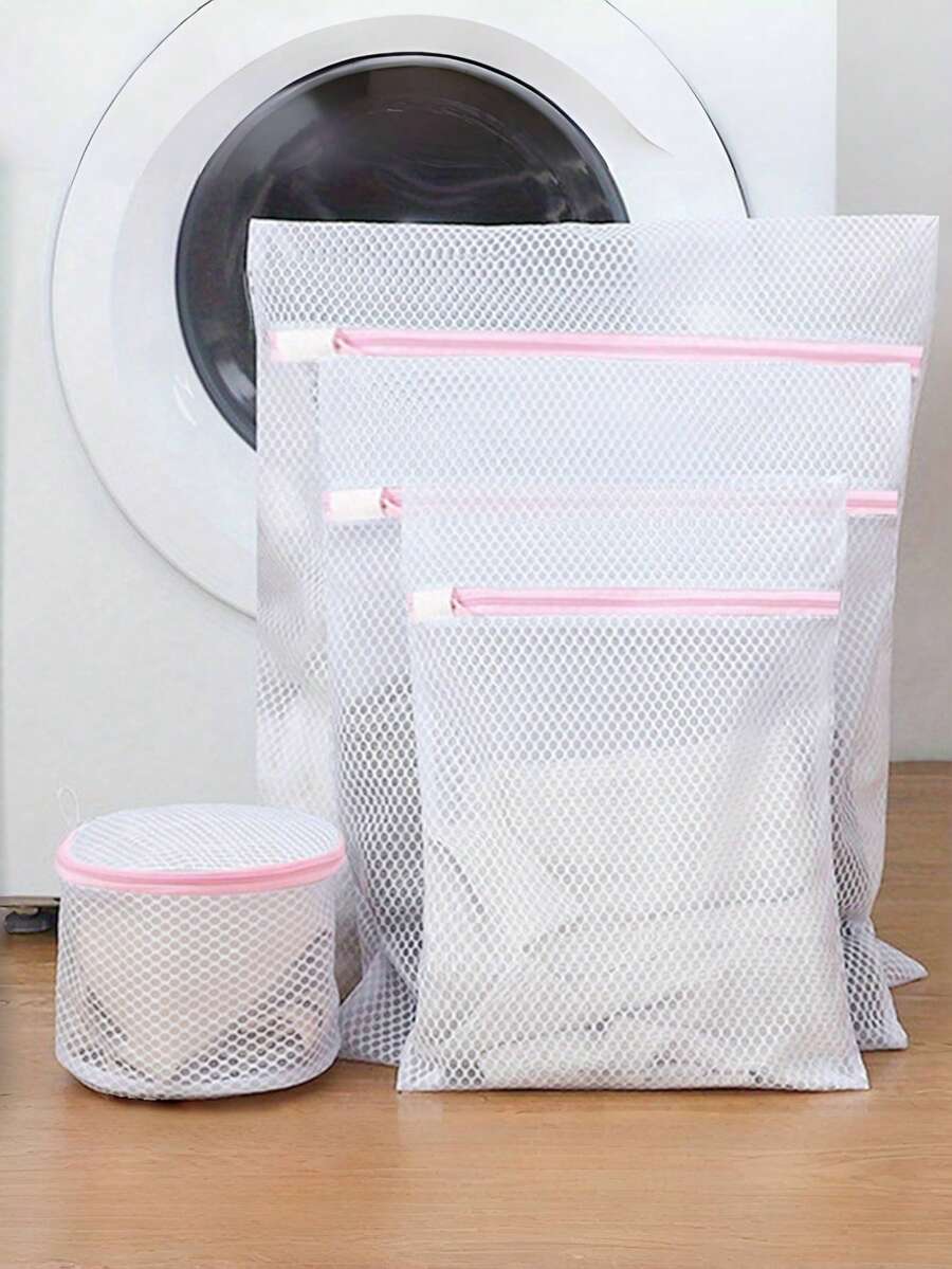 S/M/L/3件（S+M+L）厚网状服装和内衣保护袋，保护衣物免受损坏，适用于胸罩、内衣和精致物品，带拉链的洗衣袋，适合家庭和旅行