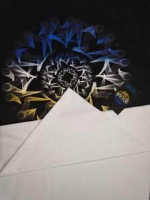 camisa blanca de otaku  Casual-Básico  Deportes al aire libre - Estilo fútbol  Halloween  Dibujos animados  Primavera/Verano  Oversized  Hombros Exagerados    Día del Padre - Blanco - Ver 6