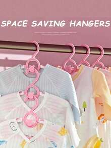 Adjustable Clothing Hanger Rack, Non-Slip Plastic Clothes Drying Rack For Small Items, Home Use - Multicolor - View 8