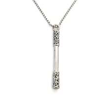 1pc Stainless Steel Necklace With Vintage Monkey King Staff Pendant, Streetwear Jewelry For Men