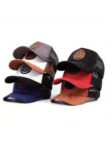 Mesh Breathable Baseball Cap, Round Top, Hard Brim, Summer New Design, Outdoor Running Sports Hat, Fashion Versatile - Patterned Bat Hat - View 2