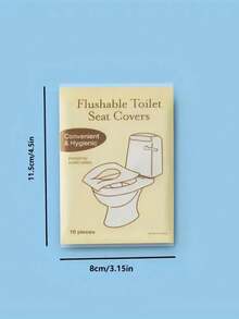 10/30/50pcs Disposable Toilet Seat, Flushable Paper Toilet Seat, Portable Toilet Seat Stickers, Essential Travel Accessories, Dissolvable Paper Toilet Seat, Travel Business Toilet Mat, Suitable For Airplanes, Travel, Public Toilets And Camping, Air Travel Camping Equipment, Can Be Quickly Decomposed, Lightweight And Hygienic, Bathroom Decoration Autumn Decoration