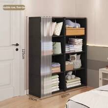 1pc Multipurpose Bookshelf Storage Cabinet, Home Use, Multi-Tier Assemble Combination Bookcase, Minimalistic Bedside Shelf