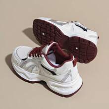 Damen dicksolige erhöhte Lässig Sneaker, Ins Stil, Frühling/Herbst, rutschfest, leicht, atmungsaktives Mesh, geeignet für Laufen & Lässig Tragen