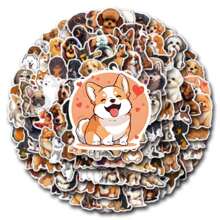 110 piezas de pegatinas mixtas de perros, pegatinas estéticas de vinilo para manualidades, diario, parachoques, monopatín, botella de agua, dibujos animados, casco de , coche y decoración