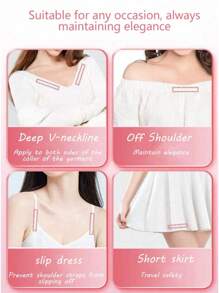 72Strips Fashion Clothing Tape Double-Sided Tape Strong Adhesive Transparent Body Tape Skin Friendlyty Transparent 72 Strips, Waist Belt Suitable For Various Types Of Clothing, Socks, And Anti Glare Summer Cooling,Beach,Travel