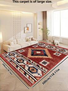 European-Style Retro Large-Area Carpet, Suitable For Bedroom Living Room Office Entry Mat, Soundproof Non-Slip Easy To Take Care Of Machine-Washable Room Decoration Home Rug Gifts Birthday Graduation