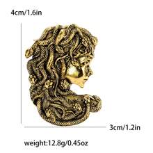 1 Stück vintage kreative Medusa Kopf Brosche, personalisierter Kleidungsschmuck Brosche für Schule