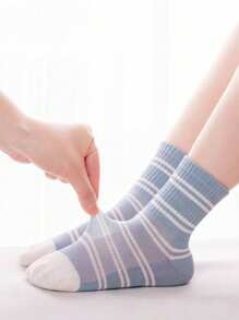 5 Pairs Of Spring And Summer Mesh Socks For Girls Aged 4-16, Breathable, Soft, Student Socks, Sports Socks
