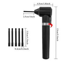 DQFART Tattoo Ink Mixer Kit, Black Electric Pigment Mixer With 100 Mixing Sticks For Cosmetic Tattoo Supplies
