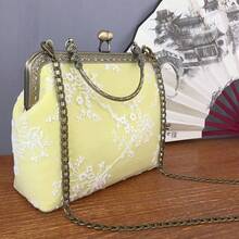 New Chinese Retro Bag Chinese Style Ladies Handbag - Mustard Yellow - View 5