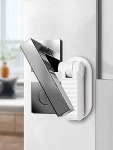 1 件门把手锁，免打孔固定锁扣，防宠物开门，防夹手保护锁