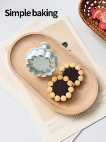 4-Piece Set 3D Flower Cookies, Chocolate Sandwich Cookies, Jam Cookie Cutting Machine, DIY Baking Tools For Weddings, Birthdays, Families, Stamp Cookie Press Molds, Sandwich Cookies, Jam Cookie Cutters, Plunger Cookie Molds, Gummy Candy Molds.Back-To-School Lunch Box Supplies.Parent-Child Cookie Stamp - Light Grey - View 9