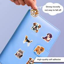 55 PIEZAS de pegatinas mixtas de perro, pegatinas de estética de vinilo para scrapbooking, diario, parachoques, monopatín, botella de agua, dibujos animados, casco duro, pegatinas y calcomanías para automóvil