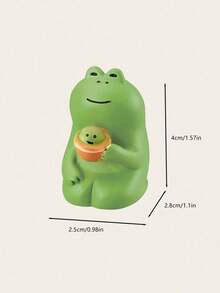 1个温柔、温暖、放松、可爱的青蛙摆件，家居装饰，适用于卧室、办公室、客厅，生日礼物、毕业礼物
