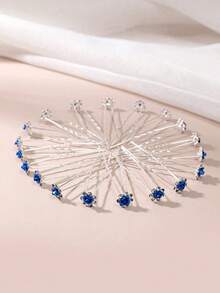 20个海军蓝新娘玫瑰发夹，金属玫瑰花发卡，镶嵌水钻，适合盘发、编发等各种发型，是婚礼发饰的理想之选。这款华丽的婚礼发夹完美契合闪亮的婚礼主题、派对和舞会等场合，也可作为发夹、头饰或情人节配饰。 - 寶藍色 - 查看 3