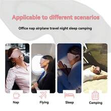 1pc 3D Contoured High Rebound Eye Mask, Non-Pressing Eye Socket, Suitable For Travel, Afternoon Nap, And Sleep - Multicolor - View 8