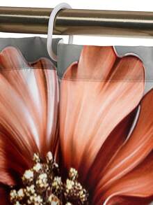 1pc/4pcs Premium 3D Embossed Floral Bathroom Curtain & Mat Set, Modern Minimalist Shower Curtain 70.8x70.8in With 12 Hooks, Non-Slip Bath Mat, U-Shaped Toilet Lid Cover, Bathroom Decor, Bath Accessories, Home Furnishing Christmas Decor