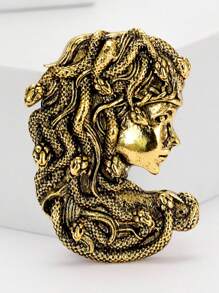 1 Stück vintage kreative Medusa Kopf Brosche, personalisierter Kleidungsschmuck Brosche für Schule