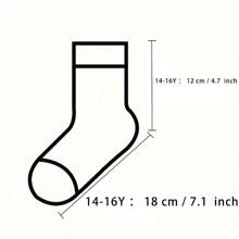 Sanrio 1Pair Sanrio Cute Cartoon Mid-Calf Socks For Women's- Soft, Comfortable Blend For All Seasons