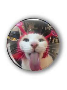 1 件时尚徽章胸针，女士翻领别针，服装配饰，包袋挂饰，送给朋友、家人、老师、同学的有趣礼物