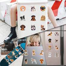 110 piezas de pegatinas mixtas de perros, pegatinas estéticas de vinilo para manualidades, diario, parachoques, monopatín, botella de agua, dibujos animados, casco de , coche y decoración