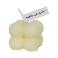 1pc Bubble Cube Shaped Decorative Smokeless Scented Candle, Household Bedroom Decoration,Gifts Birthday Graduation,Gifts