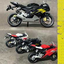1 pièce - Modèle de moto simulée Jouets pour enfants Décoration de moto Moto à glissière Réservoir d'essence en alliage Pneu en caoutchouc Cadeau d'anniversaire exquis pour garçons Décoration de chambre Cadeaux d'hiver, Moto jouet, Motocyclette, Jouets de Noël, Rentrée scolaire