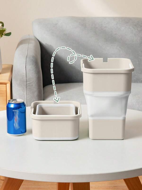 Collapsible Trash Can, Suitable For Kitchen, Home, Office, Car Travel, Easy To Clean Multi-Functional Garbage Can, Suitable For Containing Ice Cubes, Camping Garbage Collection, Beach Shell Collection