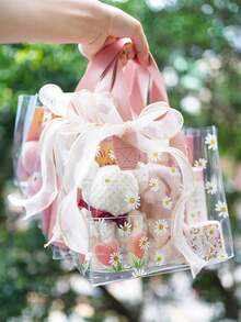 20 pezzi/1 pezzo Sacchetti regalo con margherite, sacchetti per confezione di abbigliamento, sacchetti della spesa, sacchetti per feste, sacchetti portatili in PVC trasparente, borse cosmetiche, sacchetti per confezione di abbigliamento, sacchetti regalo per feste di compleanno e matrimoni, borse tote fatte a mano, bomboniere per feste, decorazioni per compleanni, decorazioni per bomboniere, decorazioni per matrimoni, articoli essenziali per vacanze, contenitori da cucina, regali per gli ospiti del matrimonio, regali personalizzati, San Valentino, articoli essenziali per matrimoni, regali per damigelle, regali per donne, bomboniere per gli ospiti del matrimonio - Rosa - Visualizzare 4