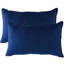 1pc/2pcs Plain Cushion Cover Without Filler,Velvet Pillowcase For Sofa, Home Decoration